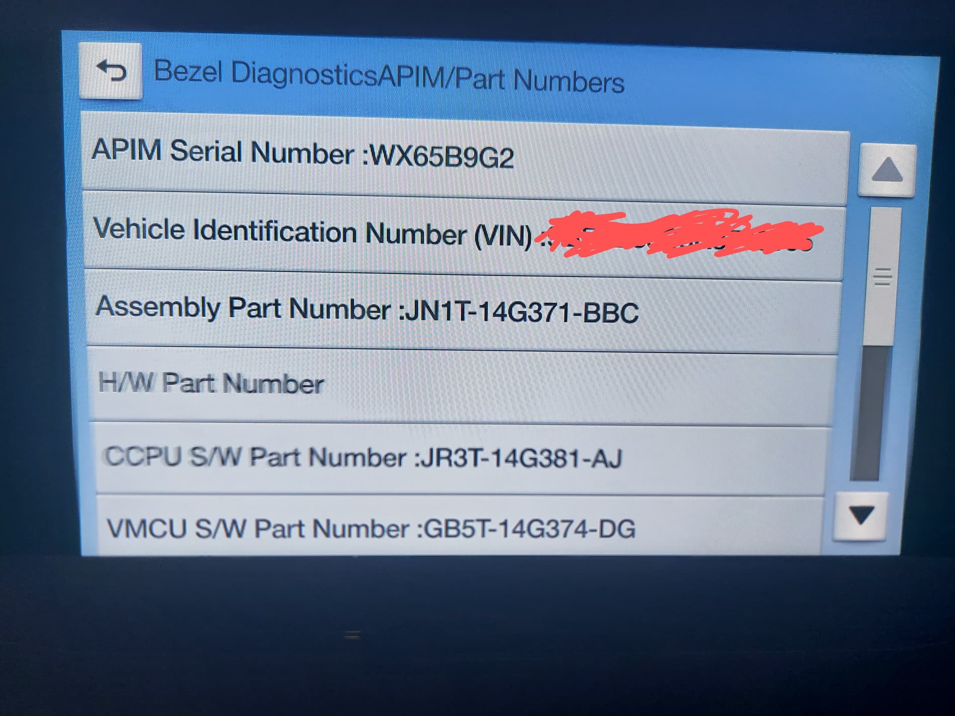 Help Identifying my APIM as MY20 or not - SYNC 3 Support