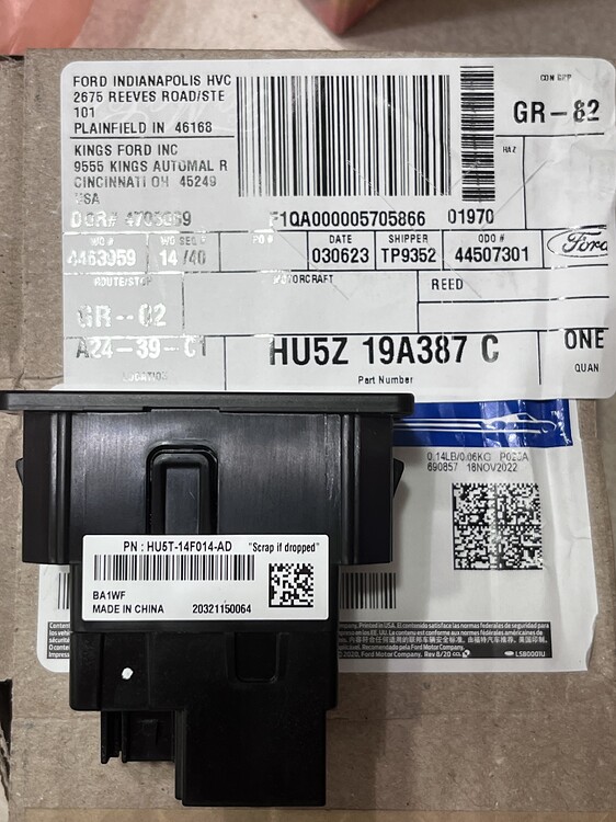 2016 Mustang Sync 3 0 Apple Carplay And HU5T 14F014 AD USB Hub 