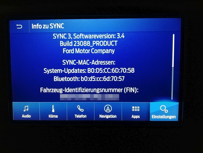 Ford Sync3 Update1