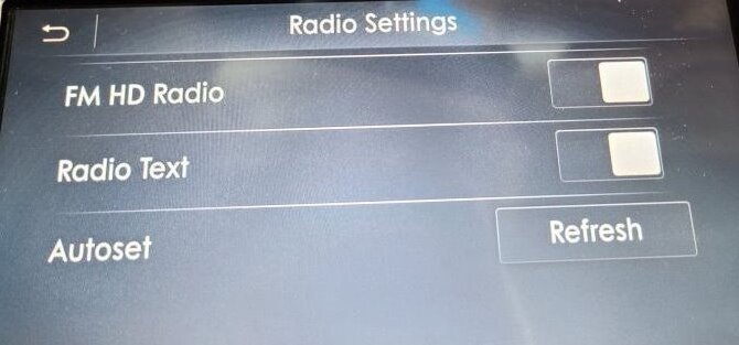 fm radiosettings